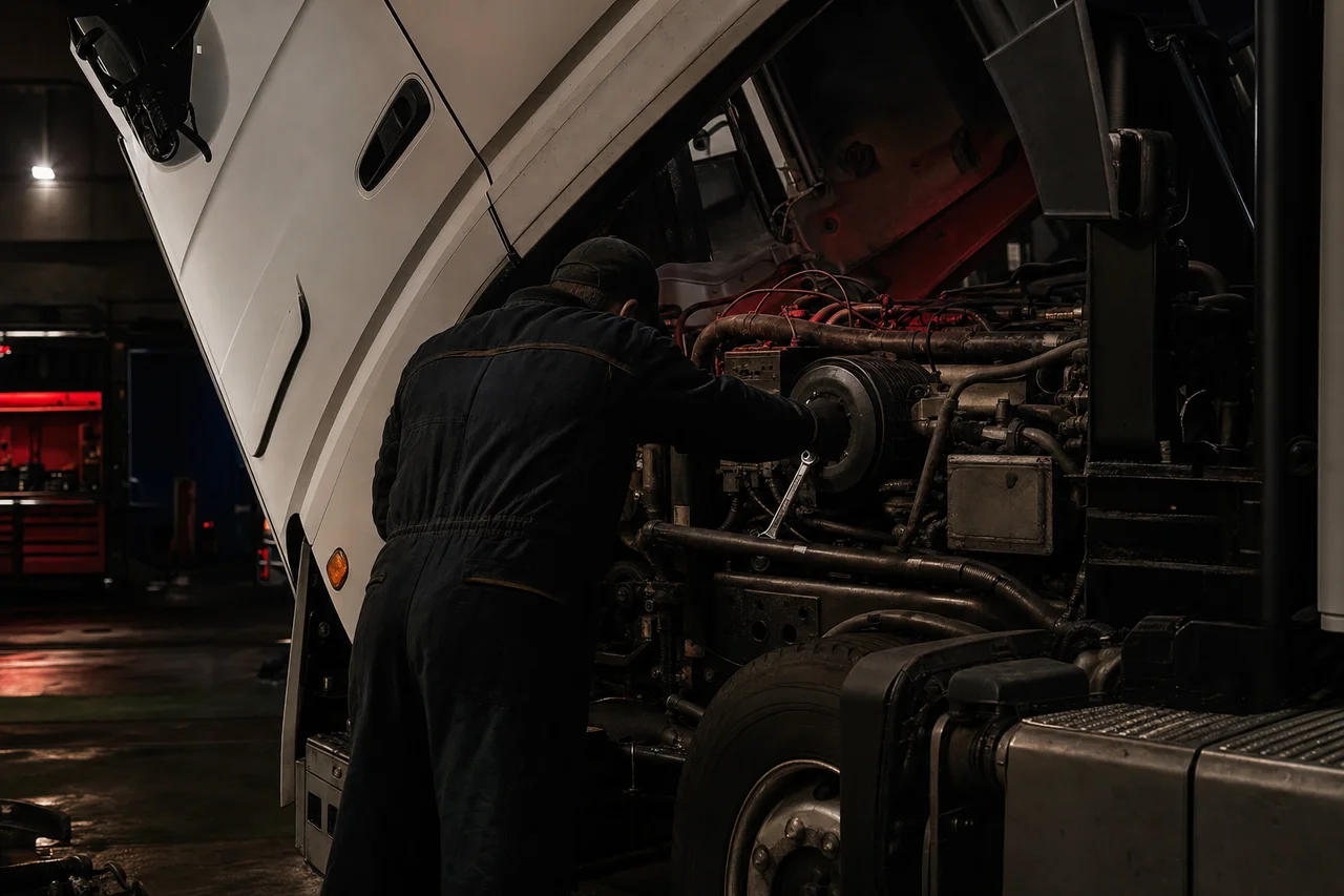 Truck servicing